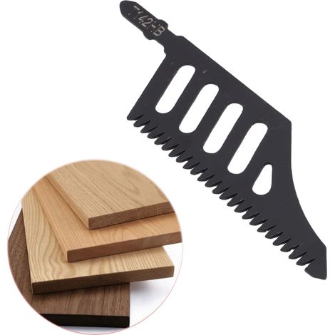 5 lames de scie sauteuse irrégulières pour la découpe fine du bois, outil électrique pour l'affûtage des lames de scie sauteuse pour la découpe de panneaux tendres/contreplaqué/panneaux de fibres, etc (1/5)