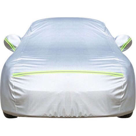 Bâche Voiture Exterieur Housse de Protection Oxford Couverture Imperméable Auto, Ouverte Latérale pour Cabine, Doublure en Coton Respirant, Anti UV Neige Poussière (490x185x150cm) (1/4)