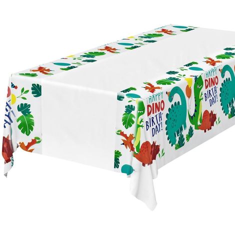 Nappe Dinosaure pour anniversaires d'enfants, imperméable, 108x180cm
