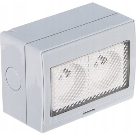 Enchufe eléctrico atlo atlo-s2ip5 doble impermeable IP55 (1/3)