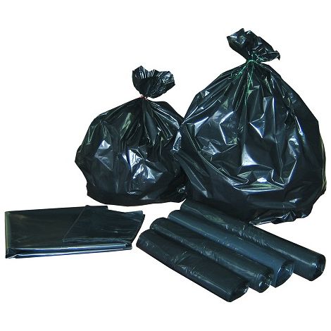 Sac poubelle noir 130L rouleau de 25 sacs Global Hygiene