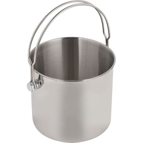 Tragbarer Eisbehälter aus Edelstahl (2 Liter), im Stil eines Rotweinfasses, für Küche und Bar. (1/5)