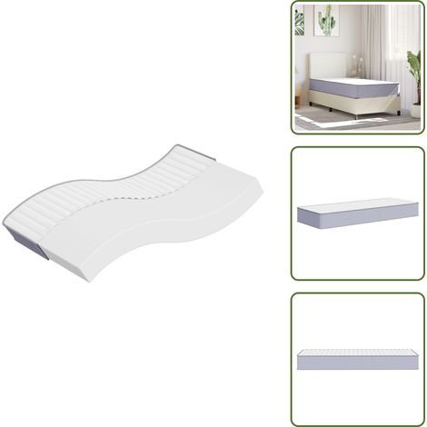 Douceur du sommeil - vidaXL Matelas en mousse moyennement doux 70x200 cm - Matelas double face (1/5)
