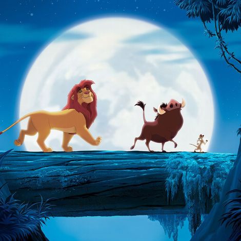 papier peint panoramique Le Roi lion bleu  - Komar (1/5)