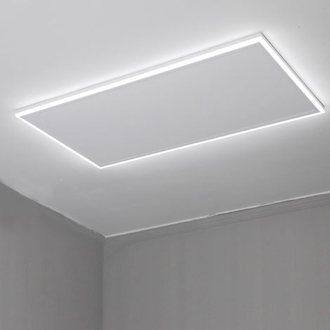 Infrarotheizung Deckenmontage 700 Watt, Infrarot Deckenheizung mit LED Licht Beleuchtung, Infrarotheizung Decke mit Thermostat Fernbedienung, Elektroheizung Heizplatte Heizpaneel Heizkörper (1/5)