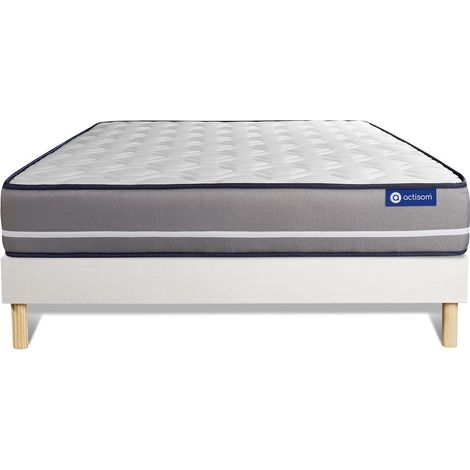 Actiflex pur matratze 200x200cm + Bettgestell mit lattenrost , Härtegrad 4 , Taschenfederkern , Höhe : 20 cm