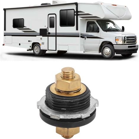 Universeller Stecker für Kfz-Batteriepanel, 3/8"-Batterieanschluss, 250A-Batterieladegerätanschluss, schwarz (Minuspol) (1/5)