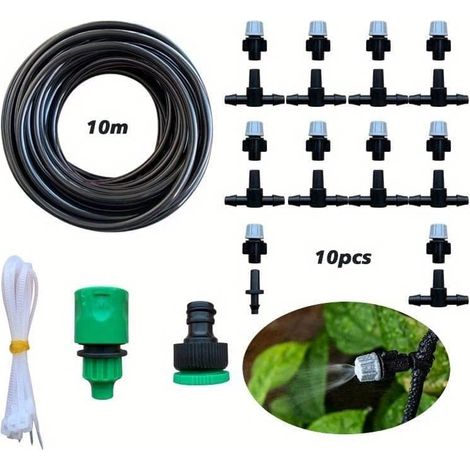 Sistema di irrigazione – Tubo di irrigazione automatico da 10/22 m – Distributore d'acqua multifunzionale per aiuole, giardino e orto (1/5)
