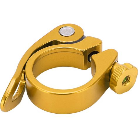 Collier de selle BOLANY pour VTT et vélo de route, à serrage rapide, 31,8 mm, couleur or (1/5)