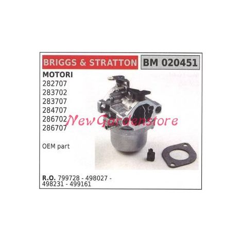 B&S Wannenvergaser Rasenmäher Mäher 282707 020451
