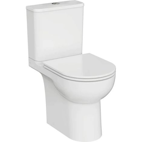 WC à poser sans bride sortie horizontale Vortex VitrA M-20 avec abattant frein de chute