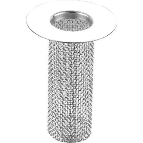 Crépine de vidange, bouchon d'évier, filtre de vidange de sol multifonctionnel en acier inoxydable, panier anti-obstruction (28 x 40 mm) (1/5)