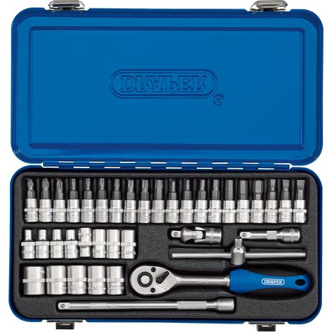 Draper 16366 Metric Hex Key Set, 1/4-Inch Drive, 38 Pieces (1/5)
