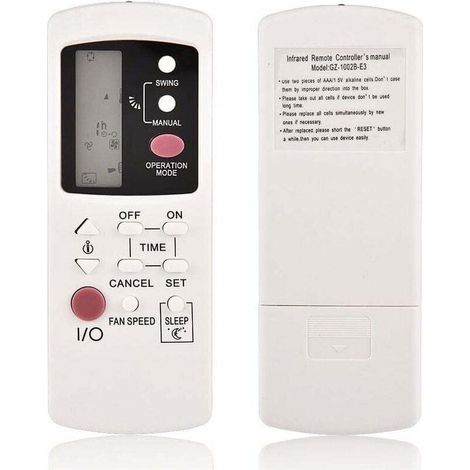 GZ-1002B-E3 télécommande de remplacement pour climatiseur Galanz remplacement de la télécommande du climatiseur pour Galanz GZ-1002A-E3 GZ-1002B-E1 (1/4)