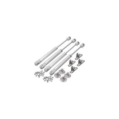 Vérin à Gaz, 4PCS 100N Vérins Meuble Hydraulique Ressort Amortisseurs à Gaz Bras Pneumatique pour Levage de Porte Armoire Meuble Cuisine Amortisseur charniè