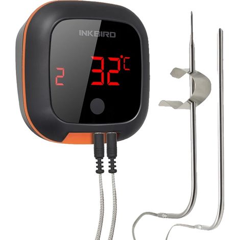 Thermomètre de barbecue sans fil, compatible Bluetooth, jusqu'à 6 sondes (1/2)