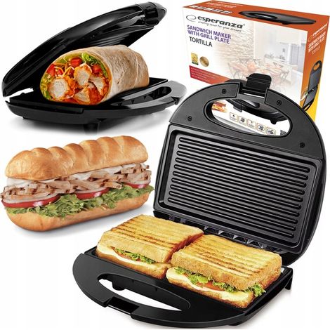 TOSTAPANE PER PANINI E PANINI 1000W