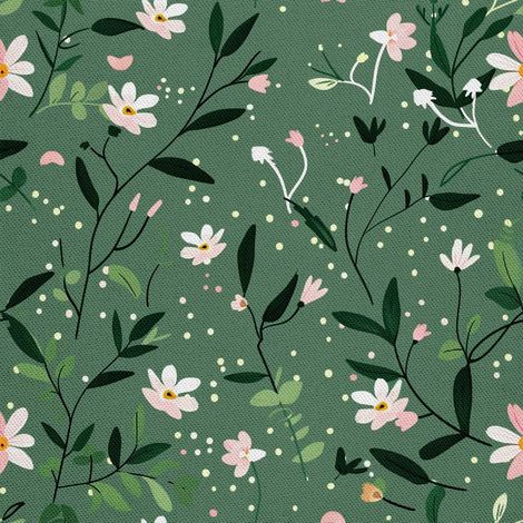 Tela decorativa para exteriores Oxford - Motivo primaveral I DX7248 (1/5)