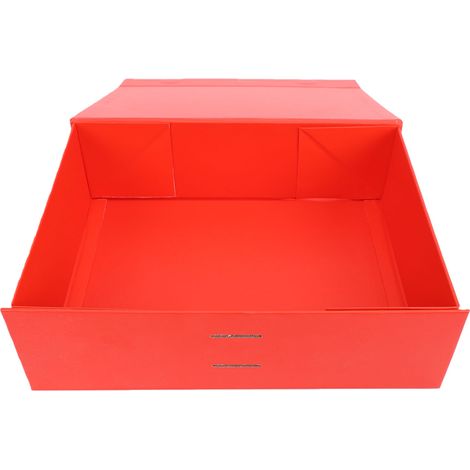 Coffret cadeau à fermeture magnétique, petit coffret Saint-Valentin pour bijoux et parfum rouge (1/5)
