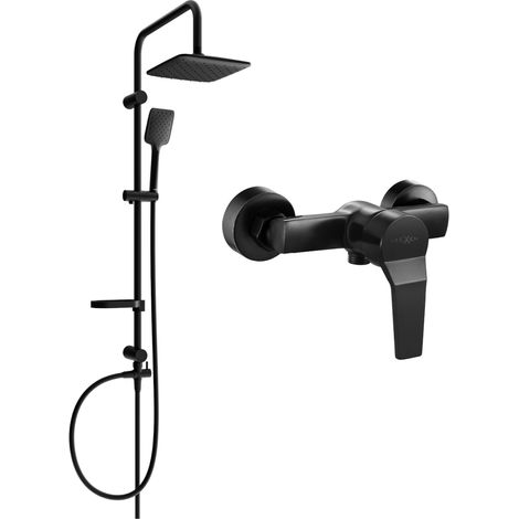 Mexen Sven set doccia esterno con soffione e miscelatore doccia Caro, nero - 746640262-70 (1/3)