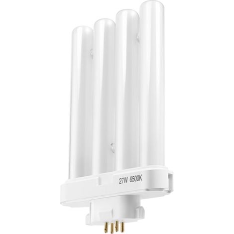 220V 27W 4 RangéEs de Broches 6500K Double-H Quad Tube Compact Fluorescent Lamp Light Bulb