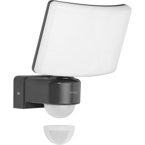 1 projecteur led extérieur avec détecteur de mouvement, 30 w, 2200 lm, 3000 k, ip65, anthracite, fonction maître (1/5)