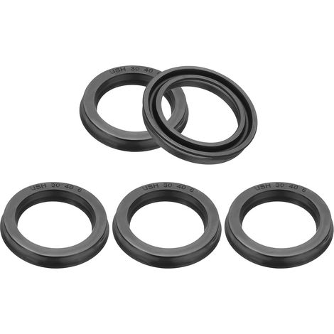 Oil Seal 30 x 40 x 6 mm, 5 Pieces Rubber Lip Seals, Car Oil Drain Plug Seal, Washer for Automotive Engine Drain Plug, Black (1/5)