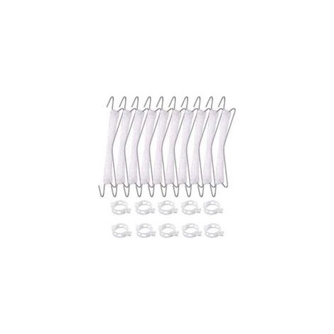 Lot de 10 crochets à tomates avec corde, tomates et concombres, serres pour autres légumes,10 crochets (10 mètres de fil) + 10boucles (1/4)
