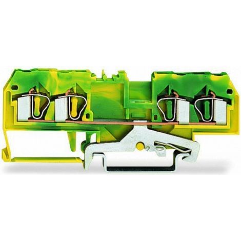 Connecteur de barre omnibus de protection à 4 fils 4 mm² jaune-vert 281-657 (1/3)