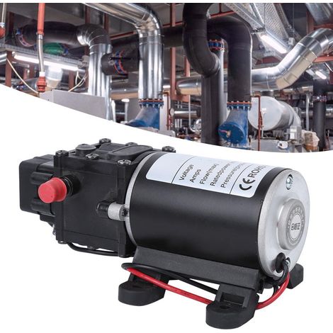 Intelligente Membranpumpe, Hochdruck, 12 V DC, 120 W, 7 l/min, 10-mm-Wasserauslass rechts, 12-V-Motor (1/5)