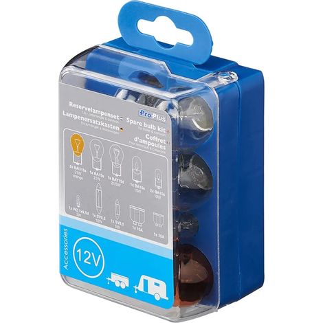 Coffret dampoules pour remorque caravane 12 pieces (1/4)