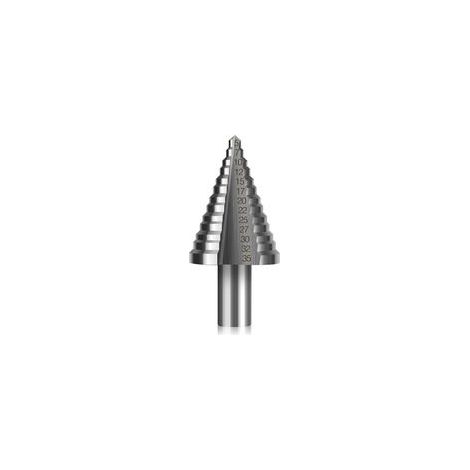 Punta da trapano svasatrice HSS, punta da trapano svasatrice a gradini conica a doppia fessura (5 mm–35 mm) con rivestimento in titanio, solida, perfetta per forare con cacciavite in acciaio, legno, p