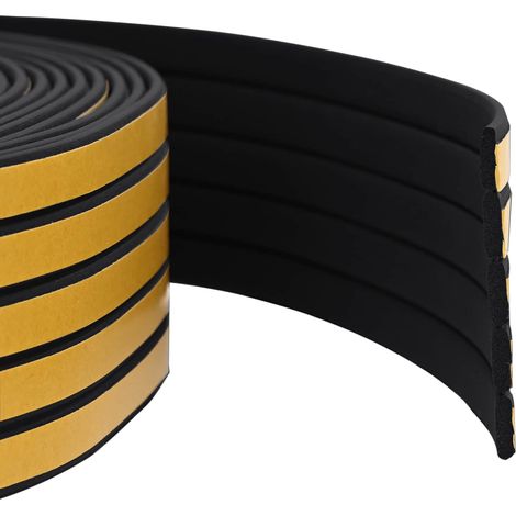 Nastro adesivo per finestre Nero 8 x 2 mm 12 m Schiuma EPDM vidaXL (1/5)