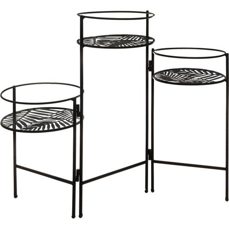 Set di 3 portapiante neri L49cm - Atmosphera créateur d'intérieur