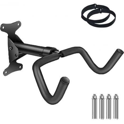 Portabici da parete, supporto per bicicletta, angolo e distanza dalla parete regolabili, capacità di carico 50 kg, estensibile 10 cm, portabici per garage e case (1/5)