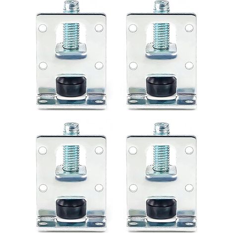 Set of 4 Adjustable Furniture Legs, Leveling Legs for Tables and Chairs Threaded Feet with Fixings Adjustable Leveling Feet for Furniture, Tables, Cabinets, Workbenches (1/5)