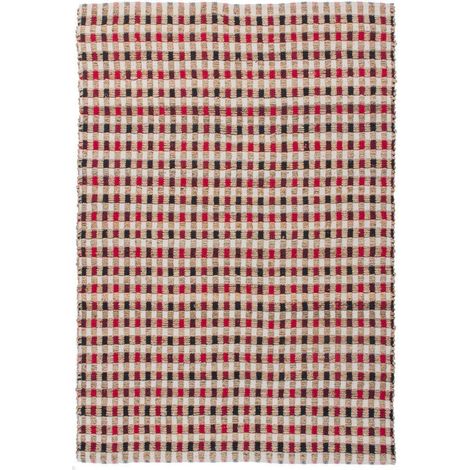 Tapis fait main echecs 110 nature crème - 80 x 150 cm (1/4)