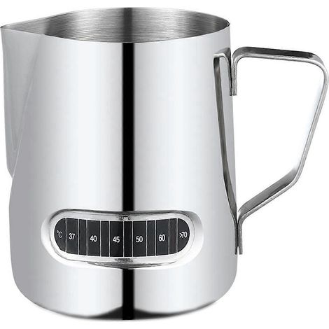 Mousseur à lait avec affichage de la température, pot et tasse de 600 ml (1/5)