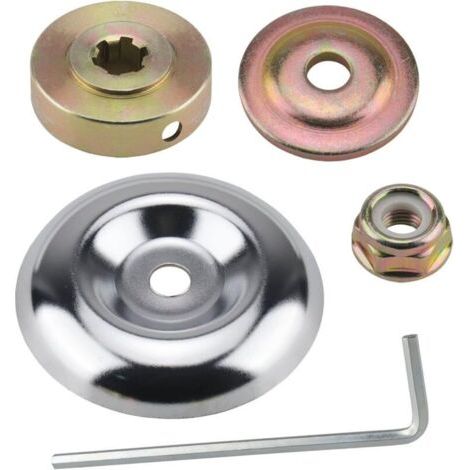 5-piece universal accessory set for brushcutter head nuts, fastening kit for gear blade nuts, spare parts for brushcutters and lawnmowers