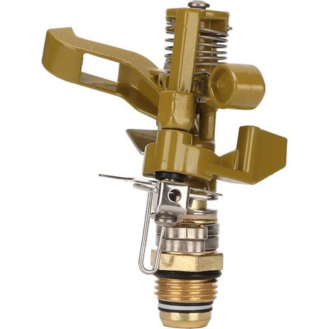 Tête d'arrosage rotative 360° automatique, filetage mâle G1/2, portée 15m pour pelouse et jardin (1/5)