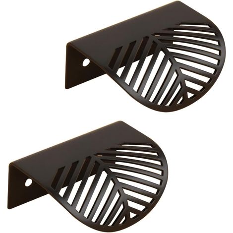 Poignées dissimulées (lot de 2), meuble en forme feuille, boutons (1/5)