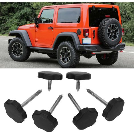 Goupilles de fixation pour cadre de fenêtre de toit souple pour Jeep Wrangler JK 2007-2018 (6 pièces) (1/5)