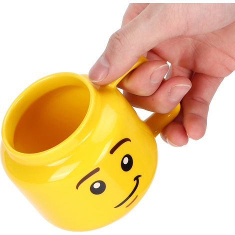 Tasse en Céramique 300ml Jaune Cartoon, Mug à Café ou Thé Idéal pour Bureau et Maison, Cadeau Pratique (1/5)