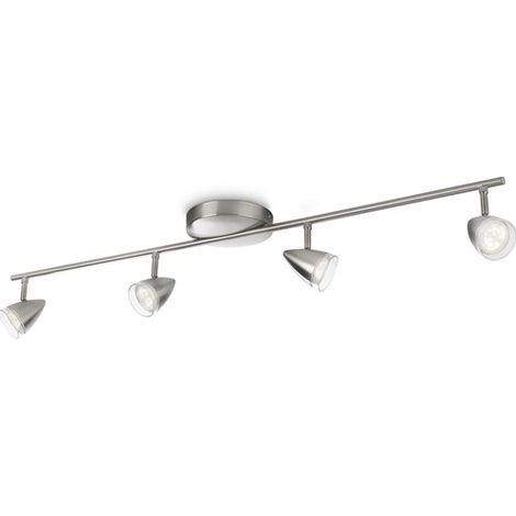 Maple - Barra spot LED nickel 4 luci
