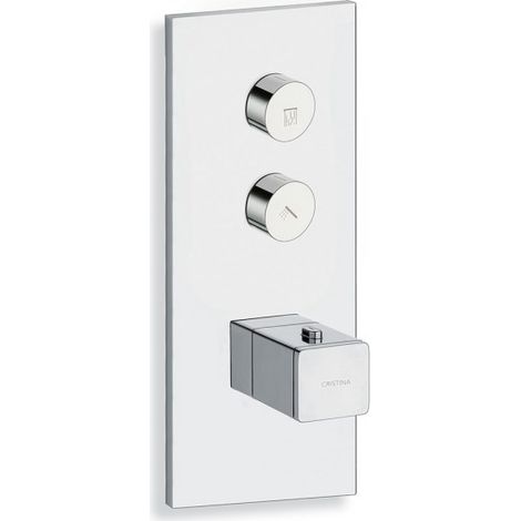 Façade Thermo Twist thermostatique 2 sorties Chromé Quadri - CRISTINA ONDYNA XQ61251