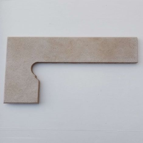Battiscala sinistro klinker per serie capri colore beige - 1pz