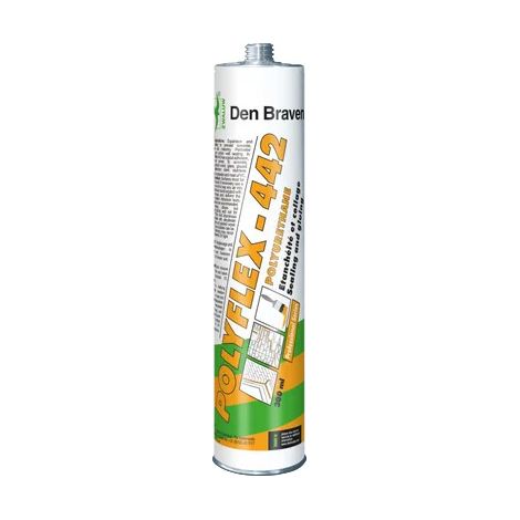 Polyurethan-Dichtkleber - Bauwesen - Kartusche 300 ml - Polyflex 442 DEN BRAVEN - WEISS - 31000208 (1/2)