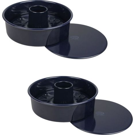 Ensemble de 2 Moules à manqué et savarin double fond 26 cm Dr. Oetker Back Liebe (1/4)