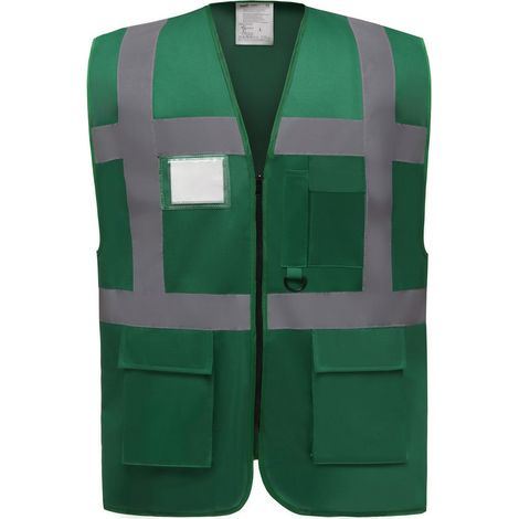Gilet multifonction haute visibilité Yoko Vert L (1/2)