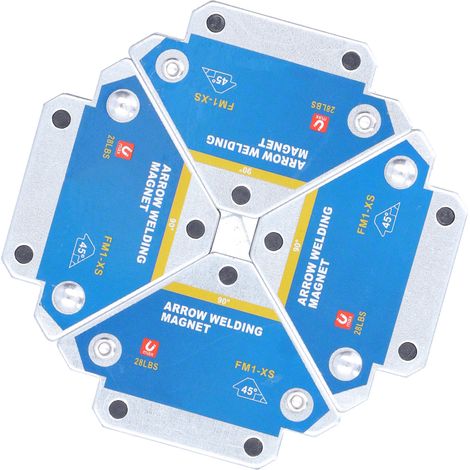 Kit de 4 supports magnétiques de soudage (aimant de soudage Arrow de 12,7 kg) (1/5)